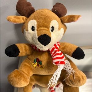 Small reindeer plush toy new with tags